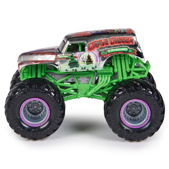 Imagine MONSTER JAM MASINUTA METALICA GRAVE DIGGER SCARA 1 LA 64