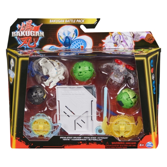 Imagine BAKUGAN SET DE LUPTA SPECIAL ATTACK  BRUISER, SPECIAL ATTACK OCTOGAN VENTRI,HAMMERHEAD, BUTTERCLAW
