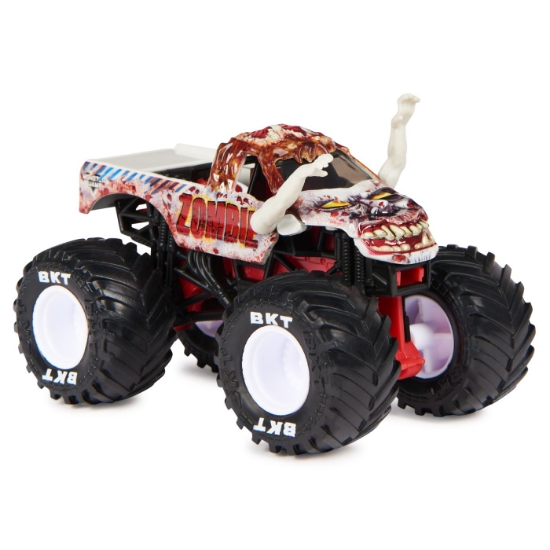Imagine MONSTER JAM MASINUTA METALICA ZOMBIE SERIA 28 SCARA 1 LA 64