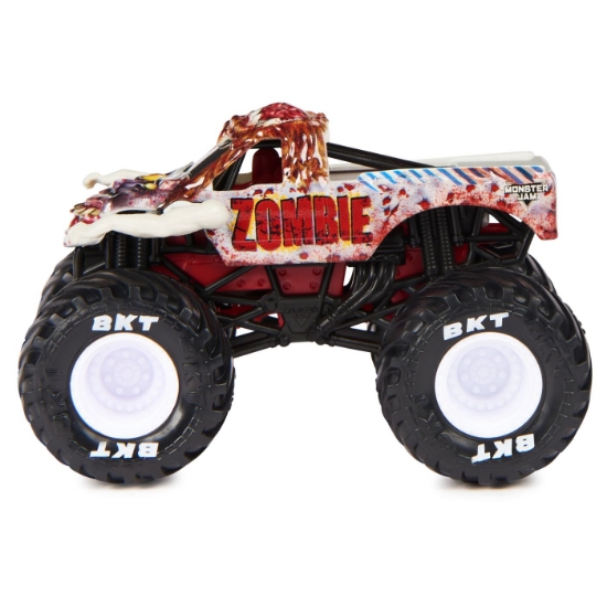Imagine MONSTER JAM MASINUTA METALICA ZOMBIE SERIA 28 SCARA 1 LA 64