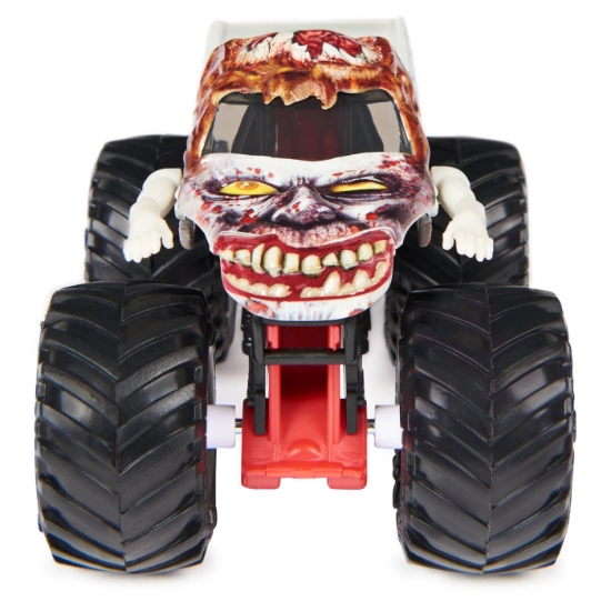 Imagine MONSTER JAM MASINUTA METALICA ZOMBIE SERIA 28 SCARA 1 LA 64