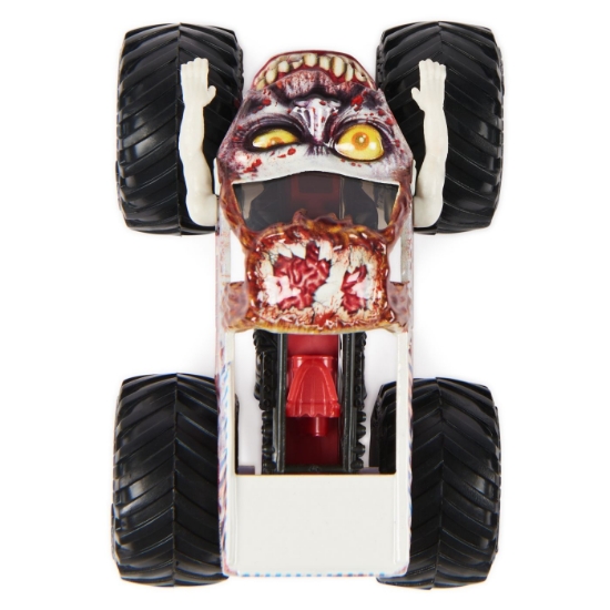 Imagine MONSTER JAM MASINUTA METALICA ZOMBIE SERIA 28 SCARA 1 LA 64
