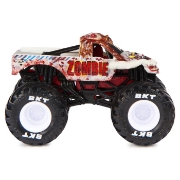 Imagine MONSTER JAM MASINUTA METALICA ZOMBIE SERIA 28 SCARA 1 LA 64
