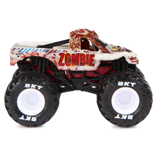 Imagine MONSTER JAM MASINUTA METALICA ZOMBIE SERIA 28 SCARA 1 LA 64
