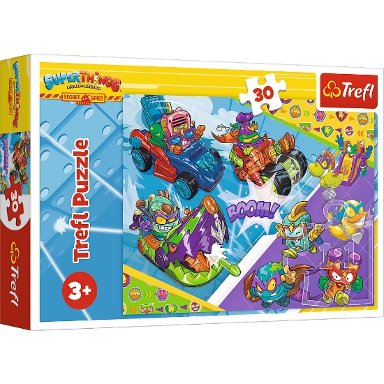 Imagine PUZZLE TREFL 30 ECHIPA SUPER THINGS 