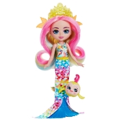 Imagine ENCHANTIMALS ROYAL PAPUSI SI ANIMALUTE RADIA RAINBOW FISH SI FLO