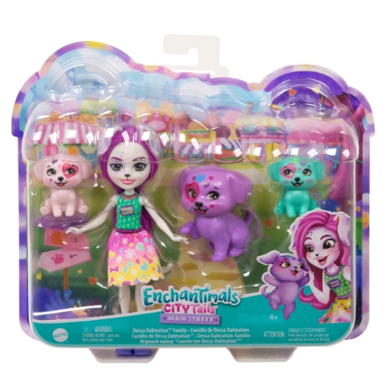 Imagine ENCHANTIMALS CITY TAILS MAIN STREET FAMILIA DESSEI DALMATIAN