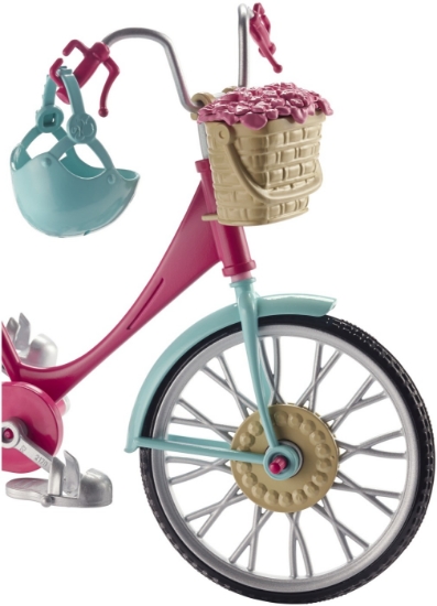 Imagine BARBIE BICICLETA ROZ LUI BARBIE