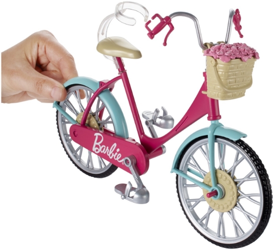 Imagine BARBIE BICICLETA ROZ LUI BARBIE