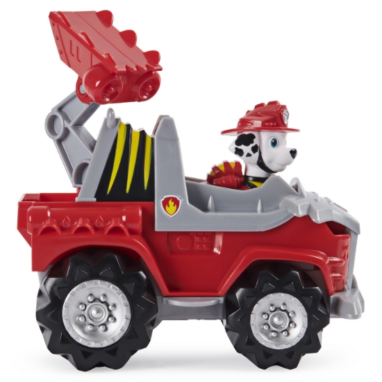 Imagine PATRULA CATELUSILOR SET VEHICUL CU CATELUS MARSHALL SI FIGURINA DINO SURPRIZA
