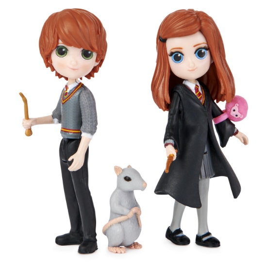Imagine HARRY POTTER WIZARDING WORLD MAGICAL MINIS SET 2 FIGURINE RON SI GINNY WEASLEY
