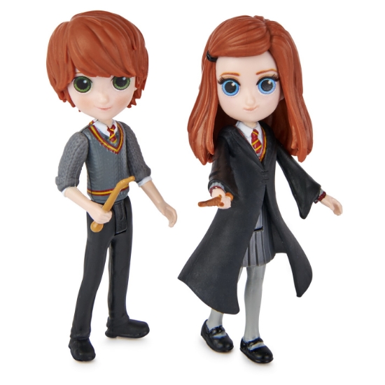 Imagine HARRY POTTER WIZARDING WORLD MAGICAL MINIS SET 2 FIGURINE RON SI GINNY WEASLEY