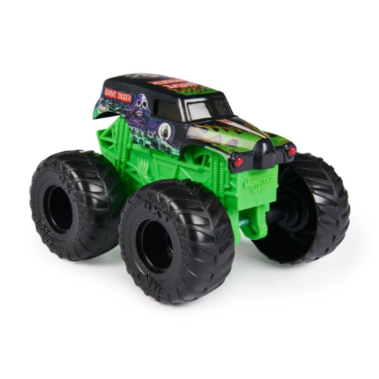 Imagine MONSTER JAM VALUE MASINUTA METALICA GRAVE DIGGER SCARA 1 LA 43