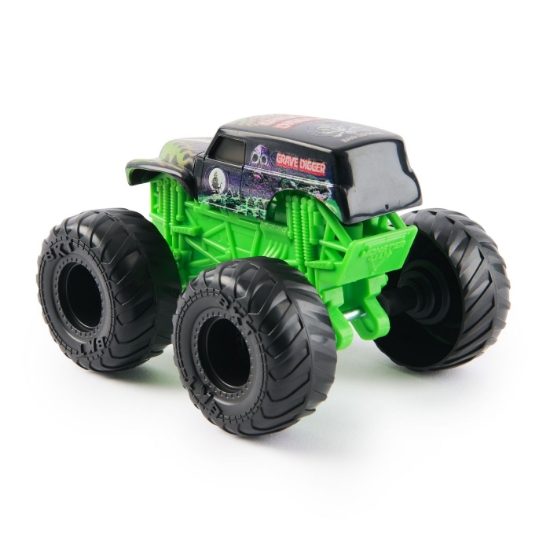 Imagine MONSTER JAM VALUE MASINUTA METALICA GRAVE DIGGER SCARA 1 LA 43