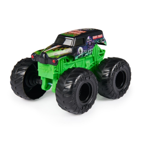Imagine MONSTER JAM VALUE MASINUTA METALICA GRAVE DIGGER SCARA 1 LA 43