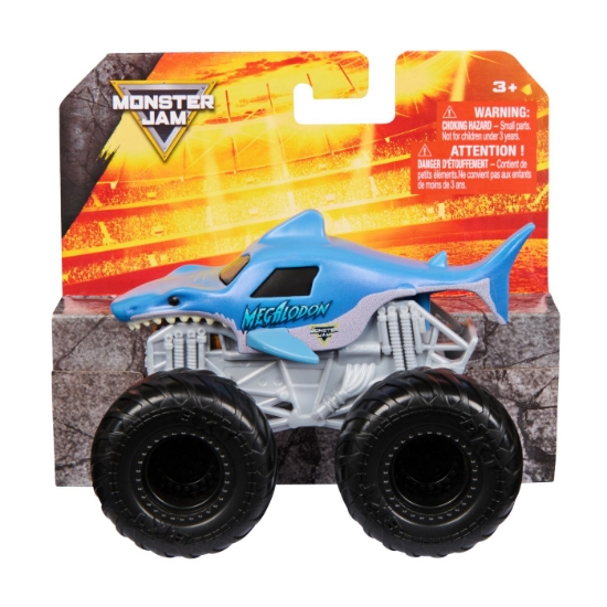 Imagine MONSTER JAM VALUE MASINUTA METALICA MEGALODON SCARA 1 LA 43