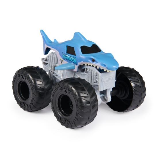 Imagine MONSTER JAM VALUE MASINUTA METALICA MEGALODON SCARA 1 LA 43