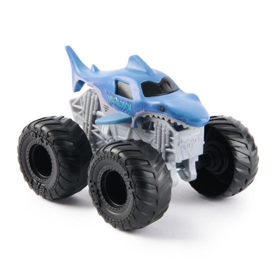 Imagine MONSTER JAM VALUE MASINUTA METALICA MEGALODON SCARA 1 LA 43