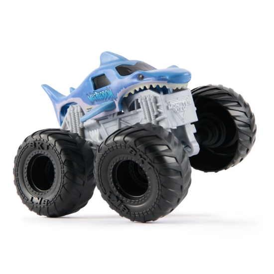 Imagine MONSTER JAM VALUE MASINUTA METALICA MEGALODON SCARA 1 LA 43