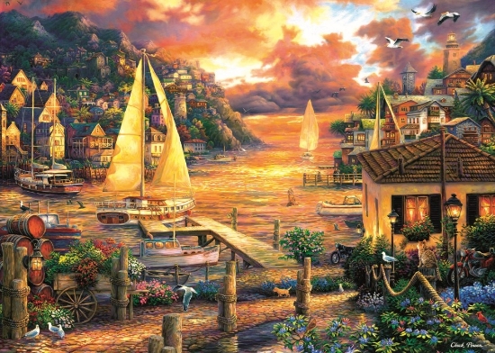Imagine PUZZLE TREFL 6000 VANATORUL DE VISE