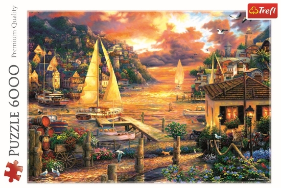 Imagine PUZZLE TREFL 6000 VANATORUL DE VISE