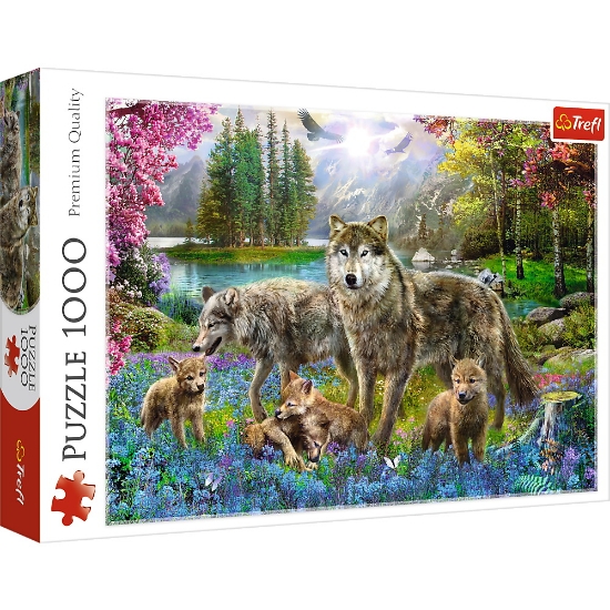 Imagine Puzzle Trefl 1000 – Familie de lupi