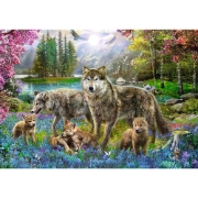 Imagine Puzzle Trefl 1000 – Familie de lupi