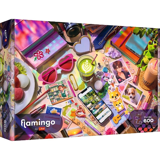 Imagine PUZZLE TREFL 600 FLAMINGO MICA MEA LUME