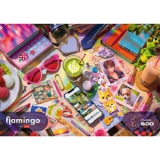 Imagine PUZZLE TREFL 600 FLAMINGO MICA MEA LUME