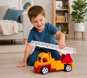 Imagine AUTOSPECIALA POMPIERI CU SCARA ROSU PORTOCALIU 46CM