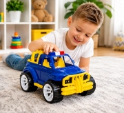 Imagine MASINA JEEP OFF ROADER ALBASTRU INCHIS 39CM