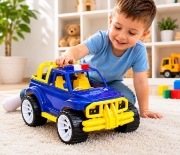 Imagine MASINA JEEP OFF ROADER ALBASTRU INCHIS 39CM