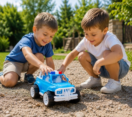 Imagine MASINA JEEP OFF ROADER ALBASTRU 39CM