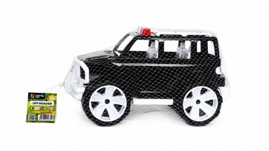 Imagine MASINA JEEP OFF ROADER NEGRU ALB 32CM