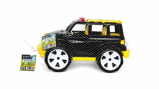 Imagine MASINA JEEP OFF ROADER NEGRU GALBEN 32CM