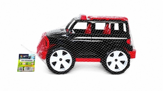 Imagine MASINA JEEP OFF ROADER NEGRU ROSU 32CM