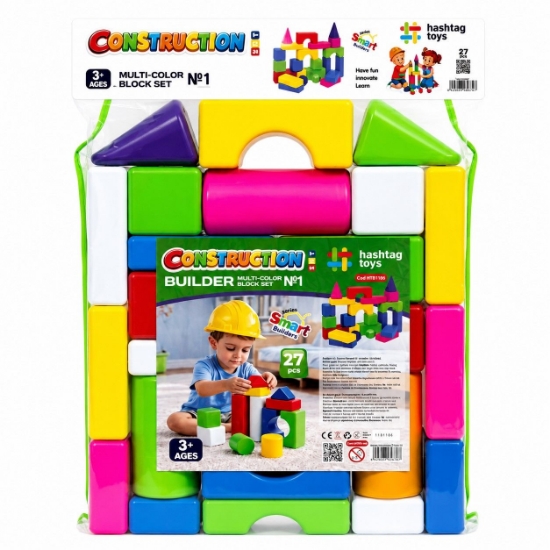 Imagine SET CONSTRUCTOR BLOCURI MULTICOLORE 1