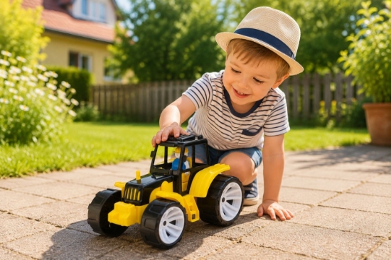 Imagine TRACTOR BAMS 0 NEGRU GALBEN
