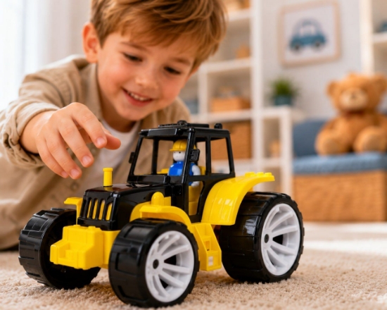 Imagine TRACTOR BAMS 0 NEGRU GALBEN
