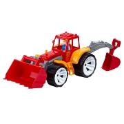 Imagine TRACTOR BAMS 2 CU 2 CUPE ROSU PORTOCALIU