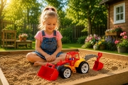 Imagine TRACTOR BAMS 2 CU 2 CUPE ROSU PORTOCALIU