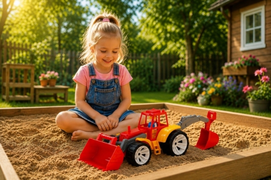 Imagine TRACTOR BAMS 2 CU 2 CUPE ROSU PORTOCALIU