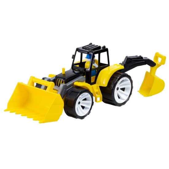 Imagine TRACTOR BAMS 2 CU 2 CUPE NEGRU GALBEN