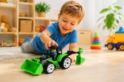 Imagine TRACTOR BAMS 2 CU 2 CUPE NEGRU VERDE