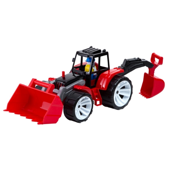 Imagine TRACTOR BAMS 2 CU 2 CUPE NEGRU ROSU