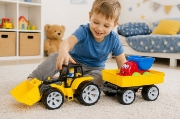 Imagine TRACTOR BAMS FATA ZAMBITOARE NEGRU GALBEN