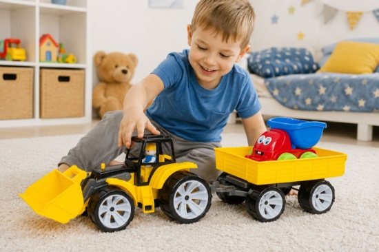 Imagine TRACTOR BAMS FATA ZAMBITOARE NEGRU GALBEN