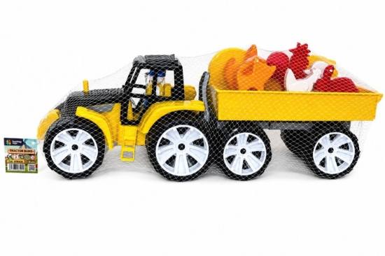 Imagine SET TRACTOR FERMA NEGRU GALBEN