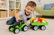 Imagine SET TRACTOR FERMA NEGRU VERDE
