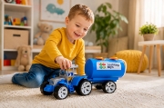 Imagine TRACTOR CU CISTERNA ALBASTRI GRI